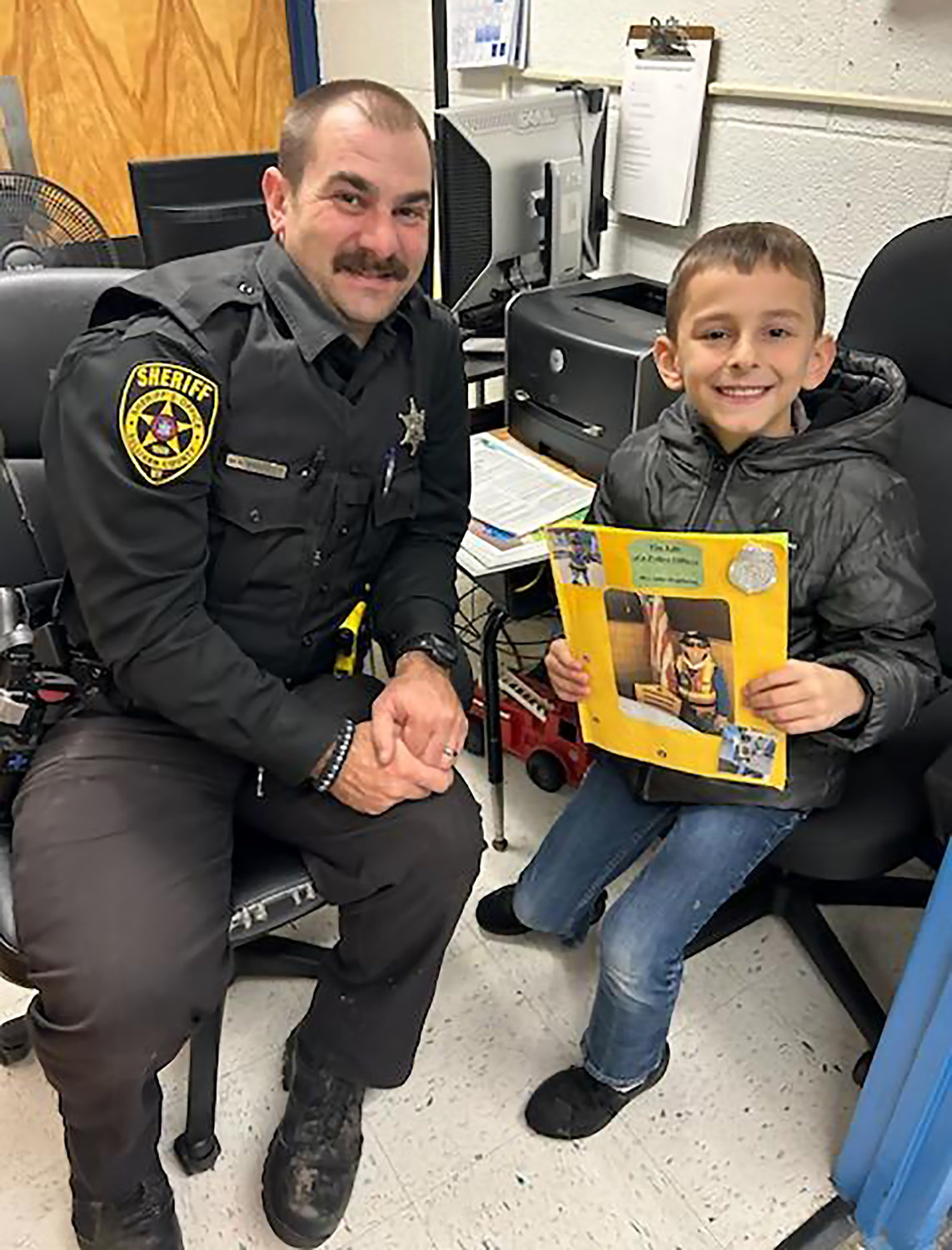 Albi shared his story with the school resource officer...